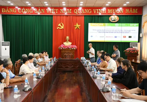 Xã Long Phú tiếp đoàn công tác của Đại học Cần Thơ và Dự án FOCUS