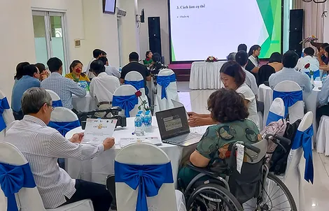Nâng cao năng lực cán bộ hội người khuyết tật