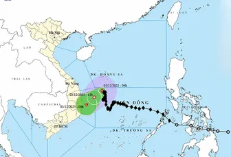 Bão số 15 suy yếu dần, cảnh báo sóng lớn và gió mạnh