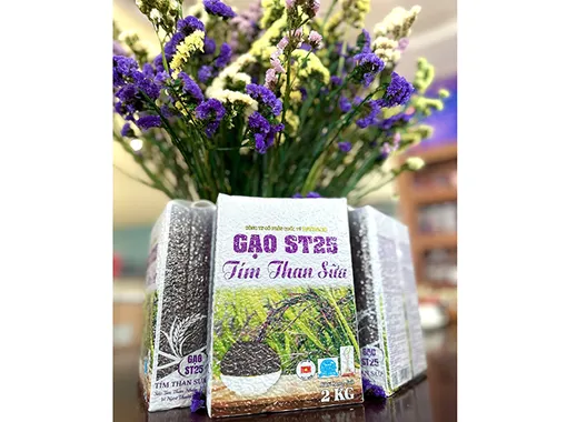 TP Cần Thơ: Tiếp tục ra mắt sản phẩm gạo ST25 tím than sữa sản xuất theo quy trình giảm phát thải