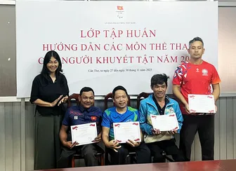 Tập huấn hướng dẫn các môn thể thao cho người khuyết tật