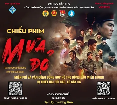 Đại học Cần Thơ chiếu miễn phí phim “Mưa đỏ”