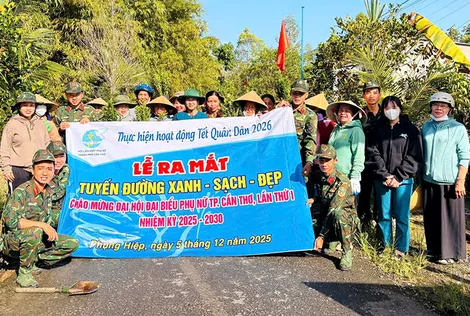 Ra mắt 5 “Tuyến đường xanh, sạch, đẹp”