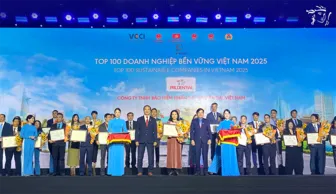 Prudential lần thứ 9 liên tiếp được vinh danh Top 100 Doanh nghiệp Phát triển bền vững tại Việt Nam