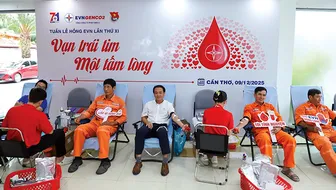 Công ty Nhiệt điện Cần Thơ hiến máu nhân đạo vì cộng đồng