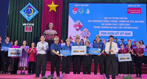 Hội thi tuyên truyền an toàn giao thông; phòng, chống ma túy, HIV/AIDS và phòng cháy, chữa cháy trong Đại học Cần Thơ năm 2025