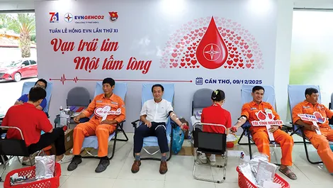 Công ty Nhiệt điện Cần Thơ hiến máu nhân đạo vì cộng đồng