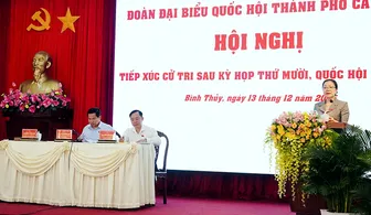 Đoàn đại biểu Quốc hội đơn vị TP Cần Thơ tiếp xúc cử tri sau Kỳ họp thứ 10, Quốc hội khóa XV Đoàn đại biểu Quốc hội đơn vị TP Cần Thơ tiếp xúc cử tri sau Kỳ họp thứ 10, Quốc hội khóa XV