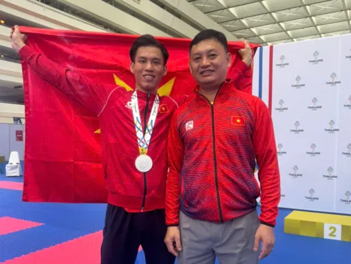 Võ sĩ Karate Võ Văn Hiền của Cần Thơ giành HCB SEA Games 33