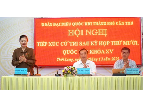 Cử tri phường Thới Long kiến nghị tháo gỡ tình trạng ách tắc trong giải quyết thủ tục đất đai