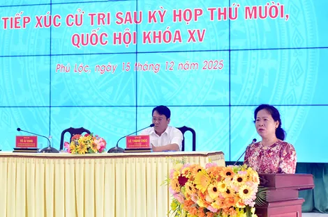 Đại biểu Quốc hội tiếp xúc cử tri phường Ngã Năm và cử tri xã Phú Lộc