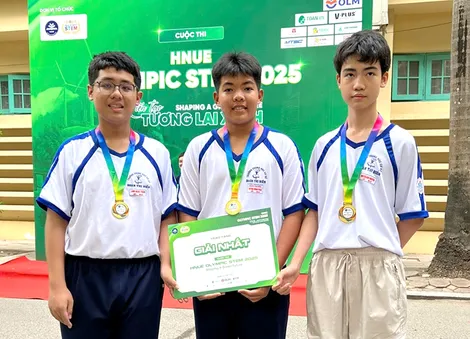 Học sinh TP Cần Thơ đoạt giải Nhất khối THCS tại Cuộc thi HNUE Olympic STEM 2025