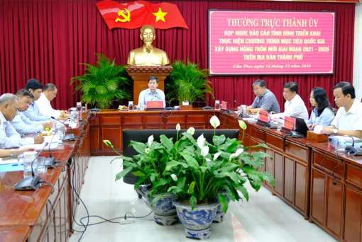 TP Cần Thơ khẩn trương xây dựng hoàn thành Bộ tiêu chí xã nông thôn mới giai đoạn 2026-2030
