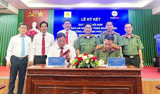 Công ty Điện lực TP Cần Thơ và Công an thành phố ký kết quy chế phối hợp bảo đảm an ninh, an toàn điện
