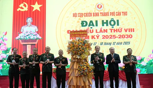 Đại hội đại biểu Hội Cựu chiến binh TP Cần Thơ lần thứ VIII, nhiệm kỳ 2025-2030