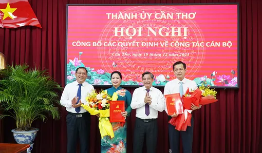 TP Cần Thơ có tân Chủ nhiệm Ủy ban Kiểm tra và tân Giám đốc Sở Nội vụ