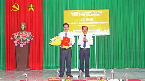 Ông Dương Văn Ngoảnh giữ chức Bí thư Đảng ủy xã Cù Lao Dung
