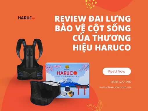 Review đai lưng bảo vệ cột sống của thương hiệu Haruco
