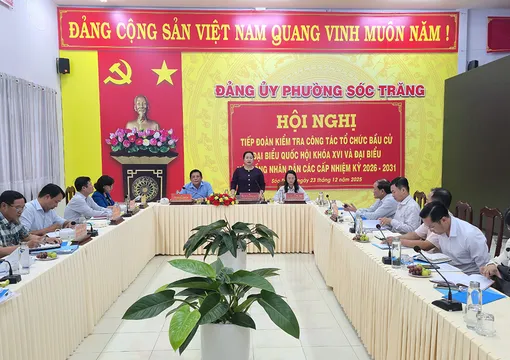 Tổ kiểm tra số 03 kiểm tra tổ chức bầu cử tại các xã, phường