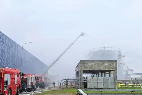 Thực tập phương án chữa cháy tại Nhà máy nhiệt điện Sông Hậu 1