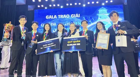 Đội thi Trường Đại học Kỹ thuật - Công nghệ Cần Thơ đạt giải Quý quân cuộc thi Sinh viên Kinh doanh số