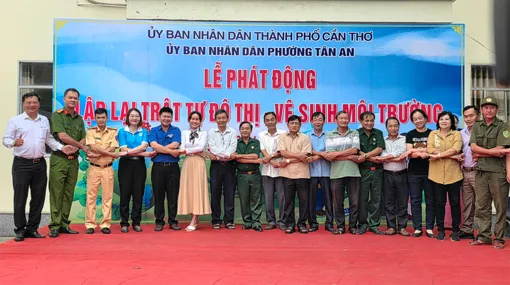 Phường Tân An phát động lập lại trật tự đô thị - vệ sinh môi trường