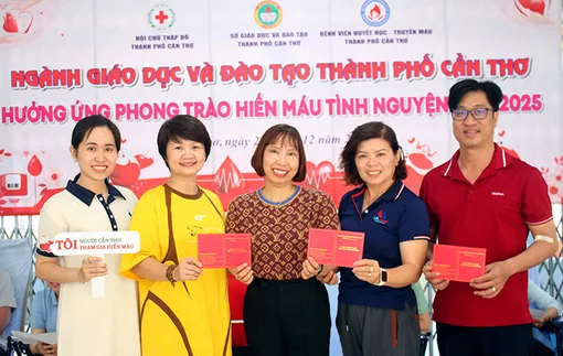 Ngành Giáo dục và Đào tạo TP Cần Thơ hưởng ứng phong trào hiến máu tình nguyện
