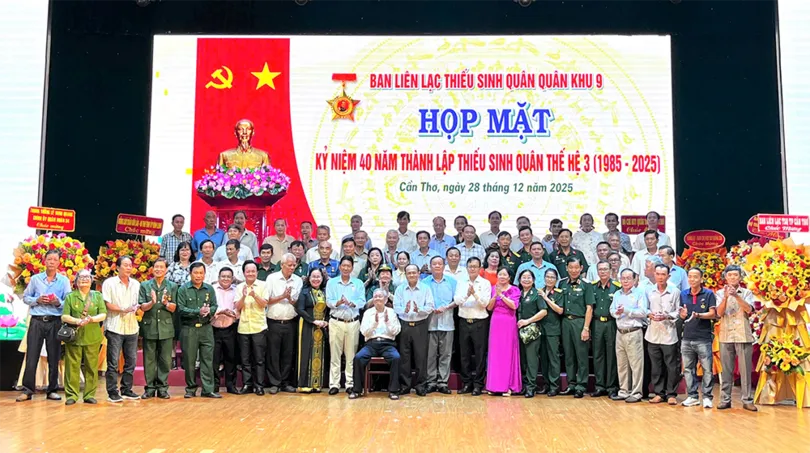 Họp mặt thiếu sinh quân thế hệ 3 và thiếu sinh quân nhập học năm 1985