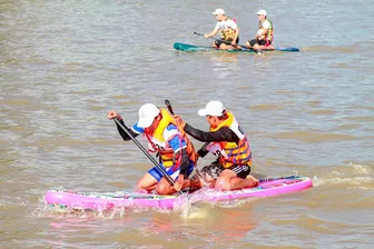 Đua thuyền ván SUP - Sân chơi hấp dẫn trên sông nước Tây Đô