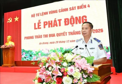 Bộ Tư lệnh Vùng Cảnh sát biển 4 quyết tâm thi đua thực hiện hiệu quả "các khâu đột phá"