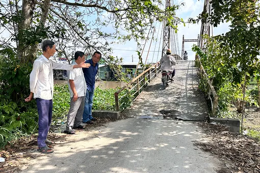 Cầu treo nông thôn xuống cấp, người dân lo xảy ra tai nạn