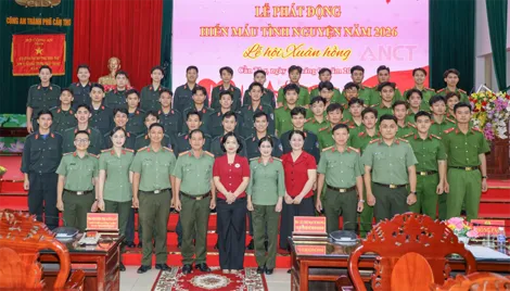 Công an TP Cần Thơ phát động hiến máu tình nguyện năm 2026