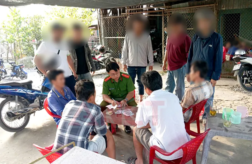 Công an phường Trung Nhứt triệt phá nhiều điểm đánh bạc