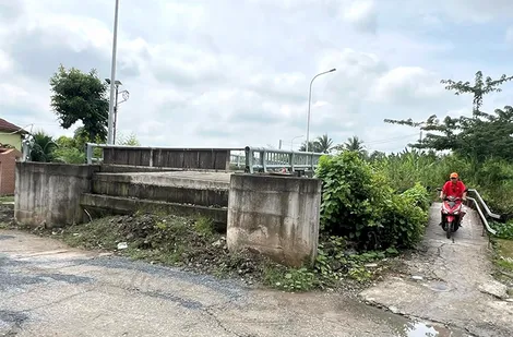Dự án cầu Phó Thọ khu vực Bình Phó B vẫn chưa hoàn thành