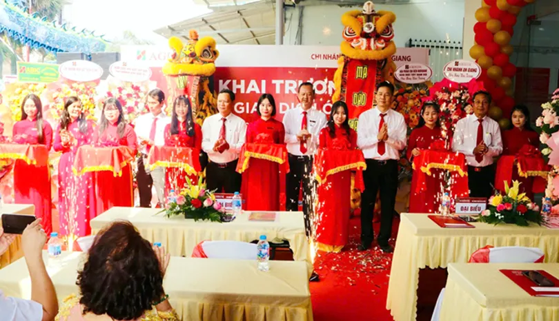 Agribank Chi nhánh Thoại Sơn An Giang khai trương trụ sở mới Phòng giao dịch Óc Eo