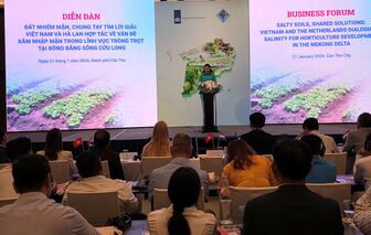 ពិភាក្សាអំពីដំណោះស្រាយទប់ស្កាត់នឹងការជ្រាបទឹកប្រៃនៅវាលរាបទន្លេគឺវឡុង