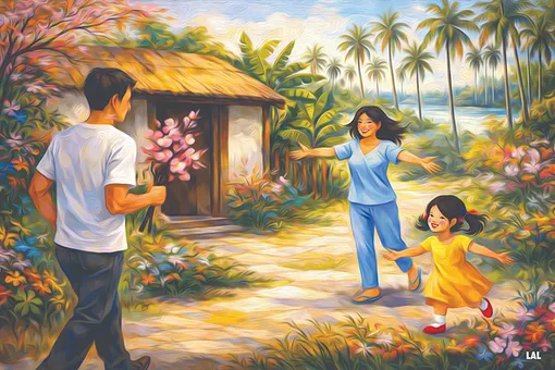 Xuân bên bến quê