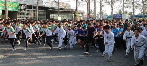 100% xã, phường tổ chức hoạt động thể dục, thể thao quần chúng trong tháng 3