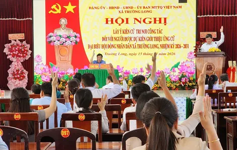 Xã Trường Long chuẩn bị tốt nhất các điều kiện để cuộc bầu cử thành công tốt đẹp