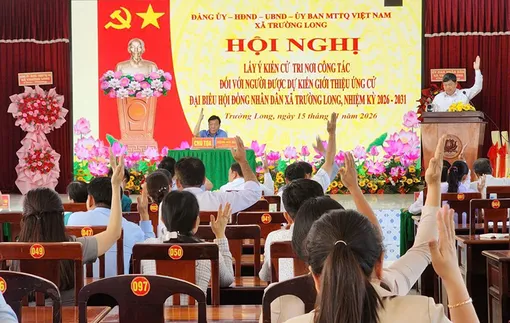 Xã Trường Long chuẩn bị tốt nhất các điều kiện để cuộc bầu cử thành công tốt đẹp