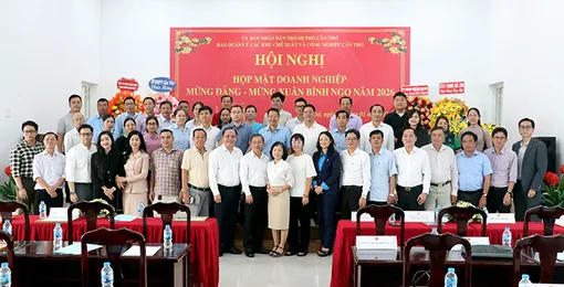 Ban Quản lý các Khu chế xuất và Công nghiệp Cần Thơ họp mặt doanh nghiệp mừng Đảng, mừng Xuân Bính Ngọ năm 2026