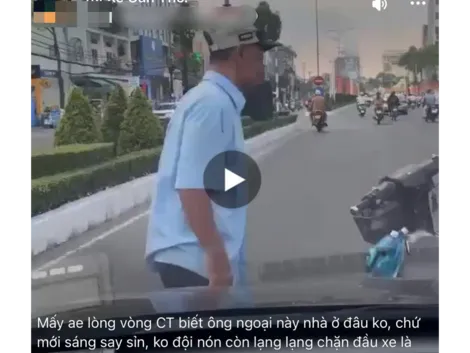 Làm rõ vụ đăng trên mạng xã hội về người đàn ông gây cản trở giao thông