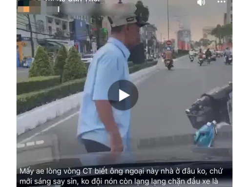 Làm rõ vụ đăng trên mạng xã hội về người đàn ông gây cản trở giao thông