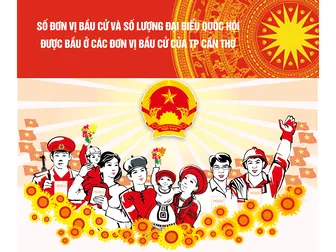 [INFOGRAPHICS] Số đơn vị bầu cử và số lượng đại biểu Quốc hội được bầu ở các đơn vị bầu cử của TP Cần Thơ