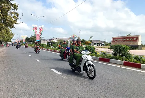 Công an xã Hòa Tú triển khai nhiều biện pháp đảm bảo an ninh trật tự