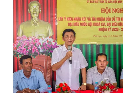 Cử tri thống nhất giới thiệu ông Lâm Văn Mẫn ứng cử đại biểu Quốc hội khóa XVI