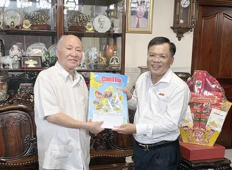 Ban Giám đốc Báo và Phát thanh, Truyền hình Cần Thơ thăm, chúc Tết nguyên lãnh đạo tỉnh Cần Thơ