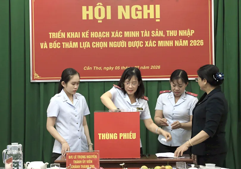 Cần Thơ bốc thăm lựa chọn ngẫu nhiên 80 trường hợp xác minh tài sản thu nhập