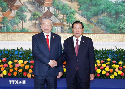Vietnamese Party chief meets with Samdech Techo Hun Sen