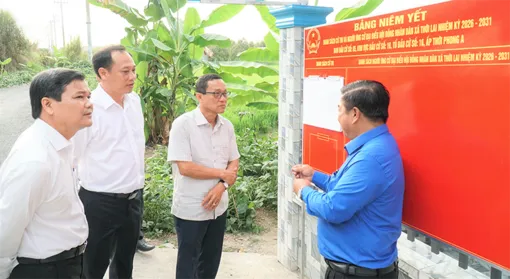 Kiểm tra công tác bầu cử tại các xã Thới Lai, Trường Xuân, Đông Thuận và Đông Hiệp